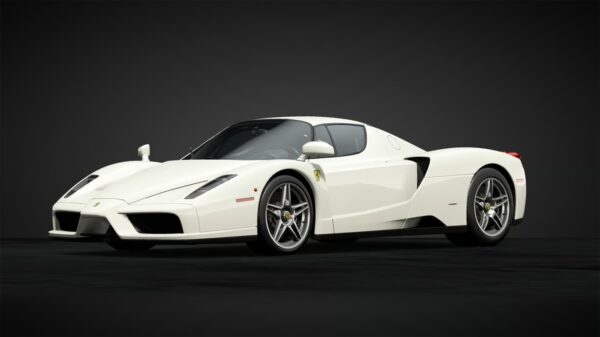 STIRLING SCALE FERRARI ENZO WHITE DIECAST MODEL